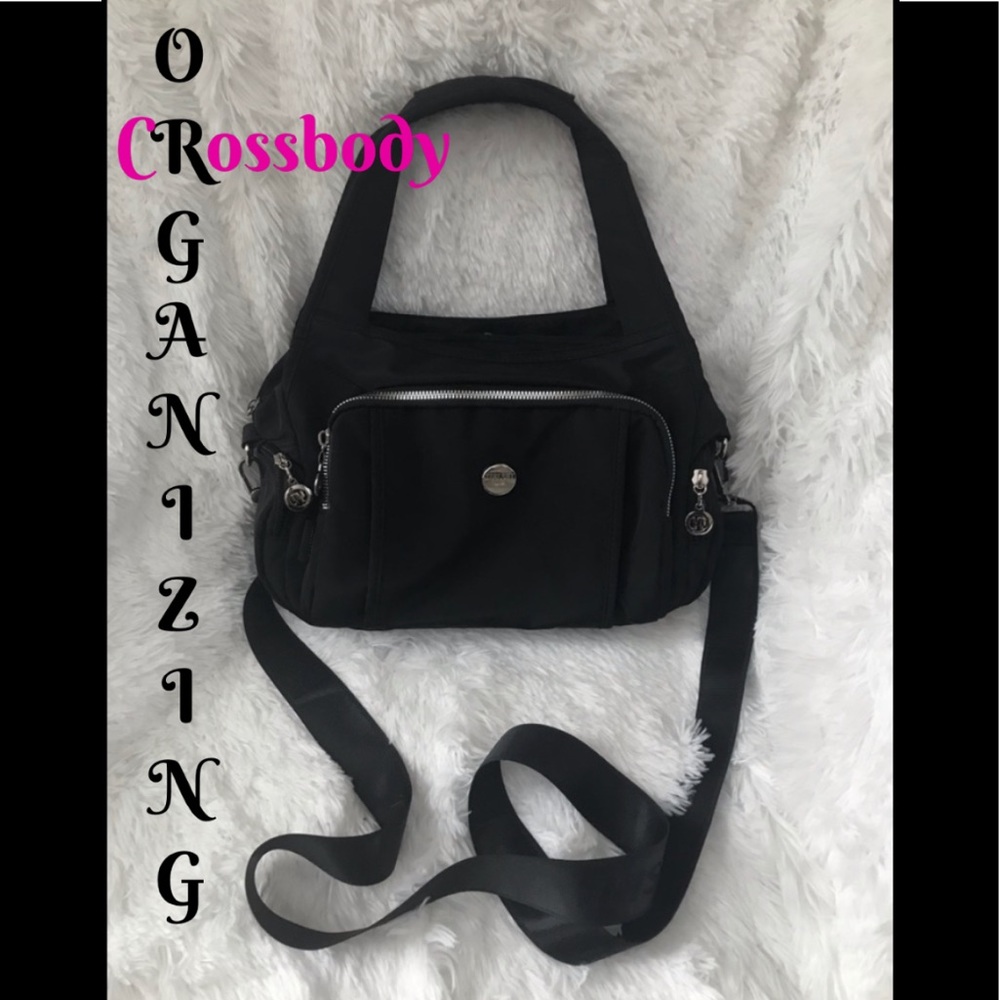 EUC Black Nylon Crossbody w/Tons of organization!